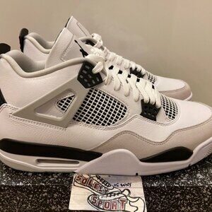 NEW Nike Air Jordan 4 Retro Military Black White Cement 2022 Mens.